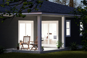 J8128-E Modern Duplex House, 4 Bedrooms, 4 Bathrooms | Clearwater Pointe House Plan Exterior-10