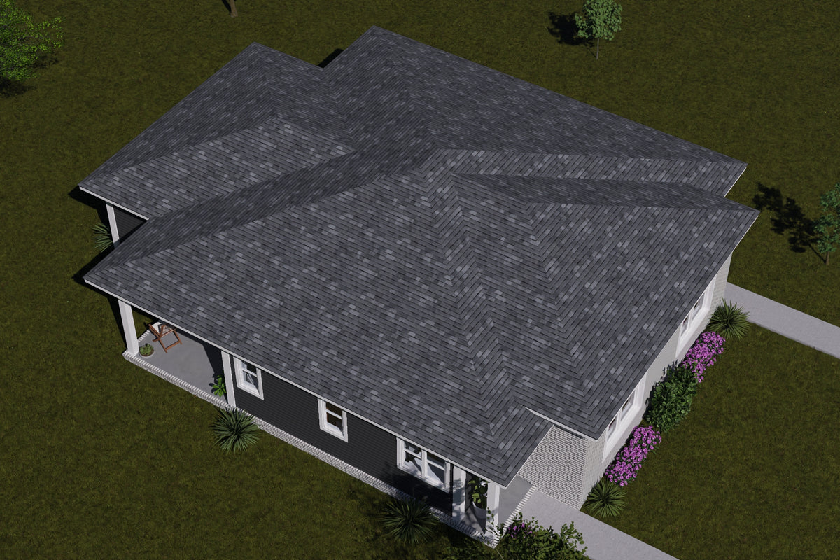 J8128-E Modern Duplex House, 4 Bedrooms, 4 Bathrooms | Clearwater Pointe House Plan Exterior-8