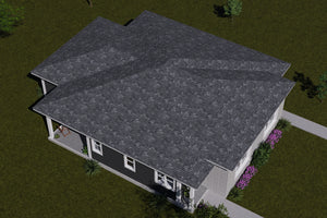 J8128-E Modern Duplex House, 4 Bedrooms, 4 Bathrooms | Clearwater Pointe House Plan Exterior-8