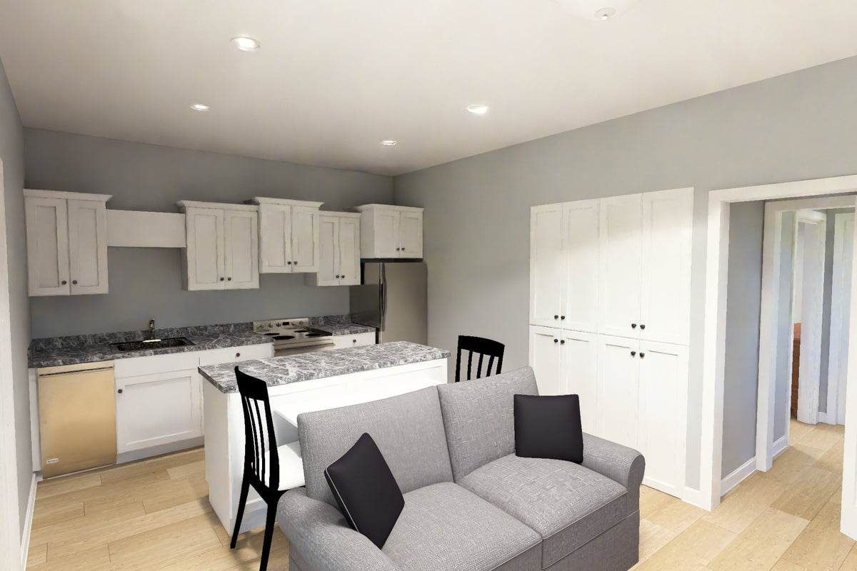 J8128-E Modern Duplex House, 4 Bedrooms, 4 Bathrooms | Clearwater Pointe House Plan 