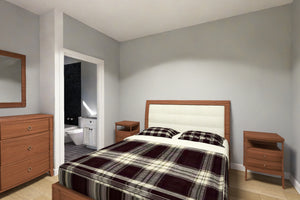 J8128-E Modern Duplex House Bedroom, 4 Bedrooms, 4 Bathrooms | Clearwater Pointe House Plan 