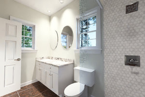 J8129-E Cottage House Master Bath, 3 Bedrooms, 2 Bathrooms | Granite Brook House Plan 