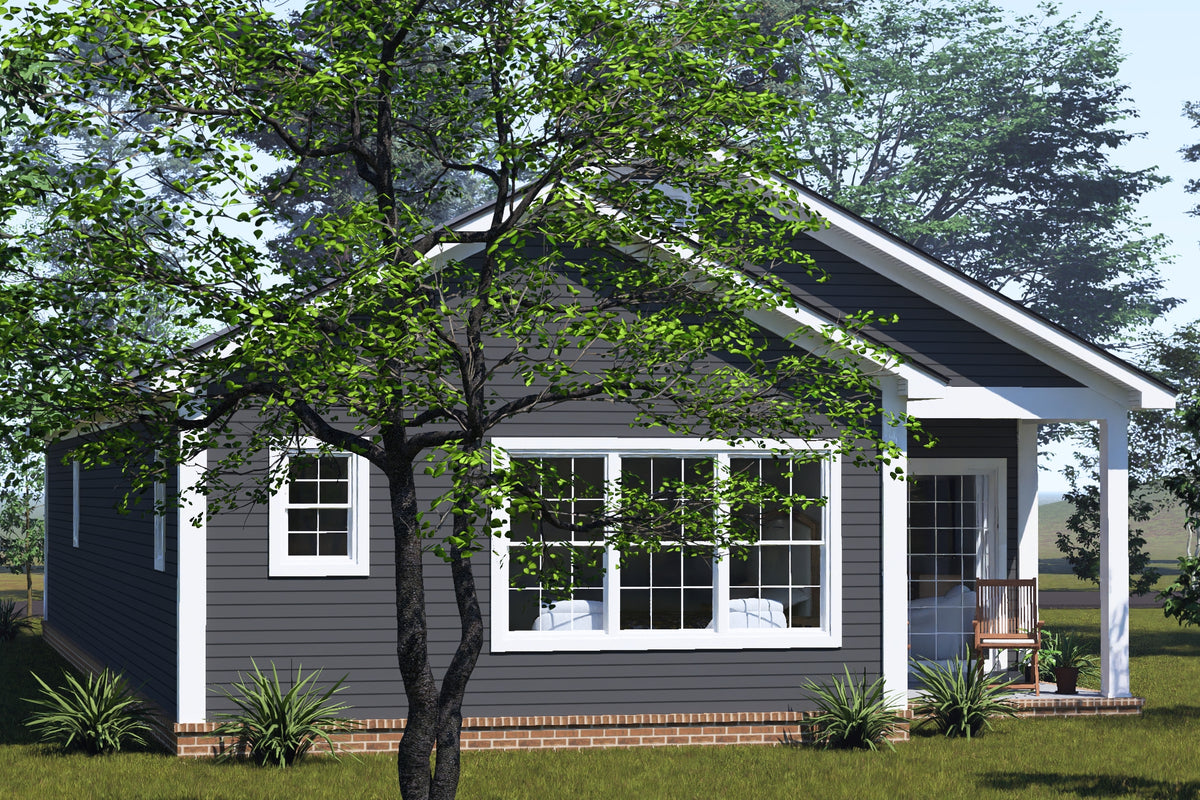 J8130-E Craftsman Cottage House, 4 Bedrooms, 3 Bathrooms | Cypress Ridgeway House Plan Exterior-6