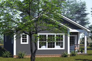 J8130-E Craftsman Cottage House, 4 Bedrooms, 3 Bathrooms | Cypress Ridgeway House Plan Exterior-6
