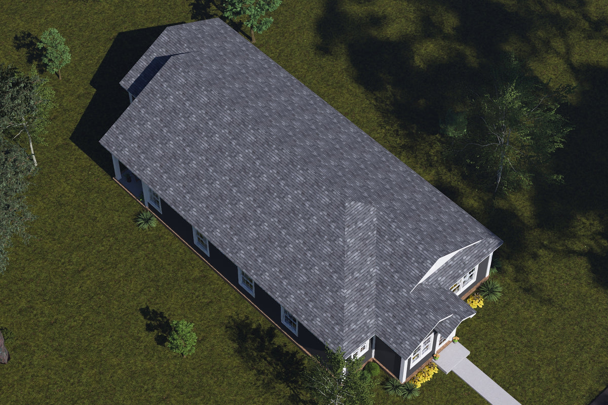 J8130-E Craftsman Cottage House, 4 Bedrooms, 3 Bathrooms | Cypress Ridgeway House Plan Exterior-8