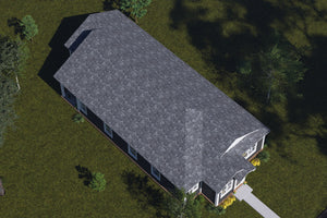 J8130-E Craftsman Cottage House, 4 Bedrooms, 3 Bathrooms | Cypress Ridgeway House Plan Exterior-8
