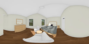 J8131-E Farmhouse House, 4 Bedrooms, 3.5 Bathrooms | Meadowcrest Hollow House Plan Bedroom Panorama