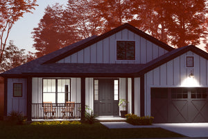 J8131-E Farmhouse House, 4 Bedrooms, 3.5 Bathrooms | Meadowcrest Hollow House Plan Exterior-10