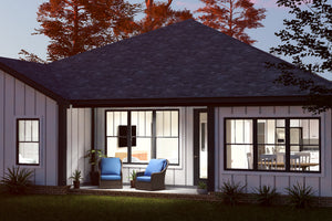 J8131-E Farmhouse House, 4 Bedrooms, 3.5 Bathrooms | Meadowcrest Hollow House Plan Exterior-11