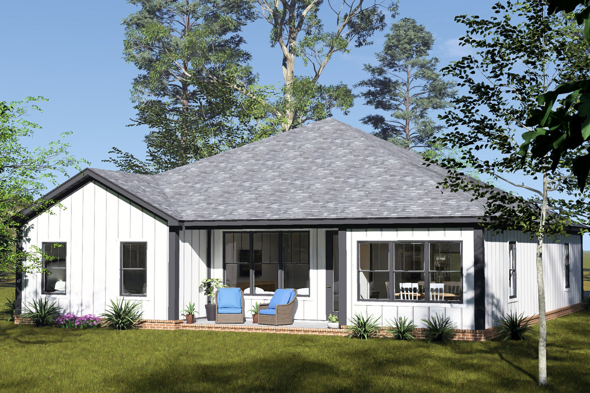 J8131-E Farmhouse House, 4 Bedrooms, 3.5 Bathrooms | Meadowcrest Hollow House Plan Exterior-4