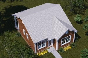J8132-E Craftsman House, 2 Bedrooms, 1 Bathroom | Silver Maple Grove House Plan Exterior-8