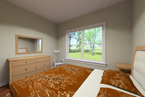 J8132-E Craftsman House Bedroom, 2 Bedrooms, 1 Bathroom | Silver Maple Grove House Plan 
