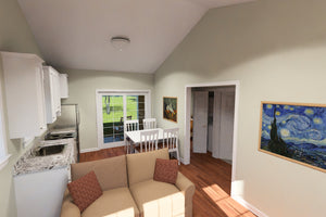 J8132-E Craftsman House, 2 Bedrooms, 1 Bathroom | Silver Maple Grove House Plan 