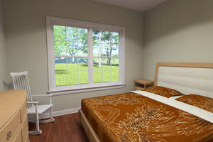 J8132-E Craftsman House Bedroom, 2 Bedrooms, 1 Bathroom | Silver Maple Grove House Plan 