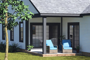 J8133-E Cottage House, 4 Bedrooms, 2.5 Bathrooms | Riverstone Heights House Plan Exterior-6