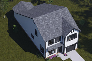 J8133-E Cottage House, 4 Bedrooms, 2.5 Bathrooms | Riverstone Heights House Plan Exterior-8
