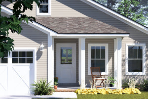 J8151-E Craftsman House, 3 Bedrooms, 2.5 Bathrooms | Cedarview Crossing House Plan Exterior-2