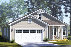 J8151-E Craftsman House, 3 Bedrooms, 2.5 Bathrooms | Cedarview Crossing House Plan Exterior-7
