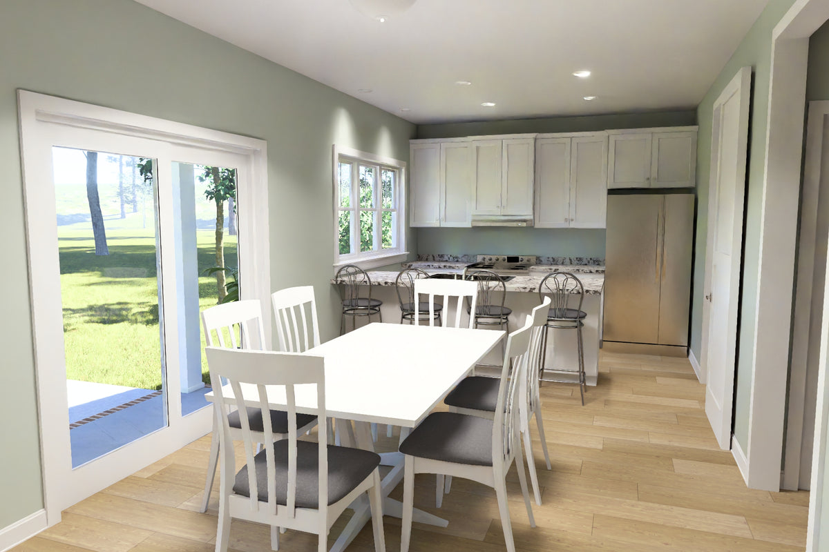 J8151-E Craftsman House Dining, 3 Bedrooms, 2.5 Bathrooms | Cedarview Crossing House Plan 