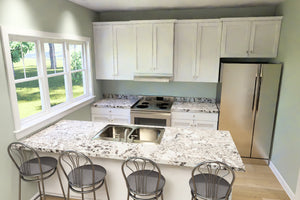 J8151-E Craftsman House Kitchen, 3 Bedrooms, 2.5 Bathrooms | Cedarview Crossing House Plan 