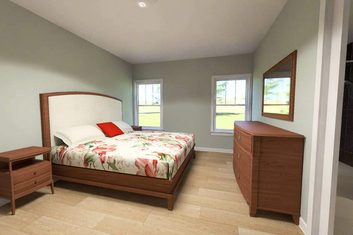 J8151-E Craftsman House Bedroom, 3 Bedrooms, 2.5 Bathrooms | Cedarview Crossing House Plan 