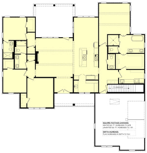 H7488-A Modern Farmhouse Basement Stair Location Floor Plan, 4 Bed, 3.5 Bath | Applewood (2475-S) 