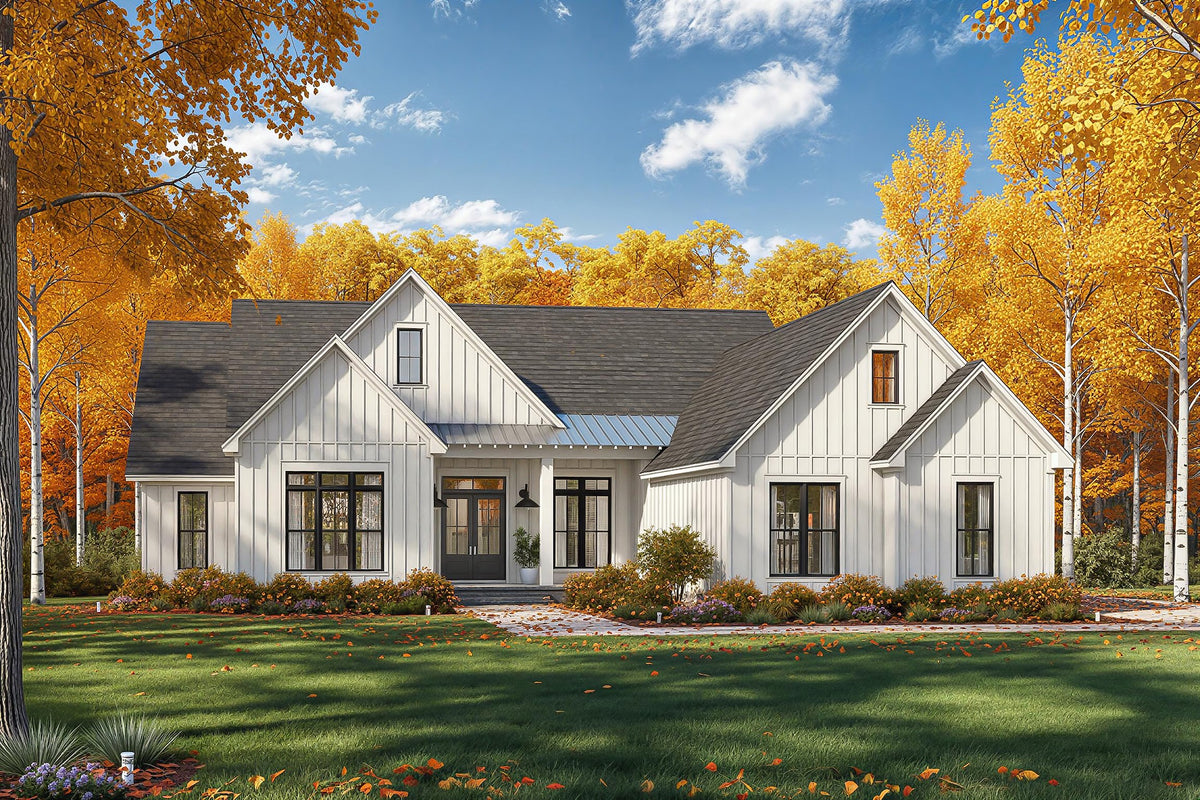 H7488-A Modern Farmhouse, 4 Bed, 3.5 Bath | Applewood (2475-S) Exterior-9