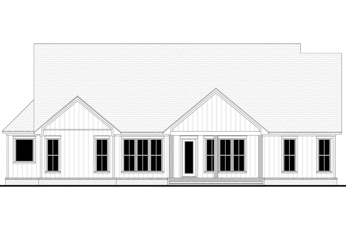 H7488-A Modern Farmhouse Rear CAD, 4 Bed, 3.5 Bath | Applewood (2475-S) 