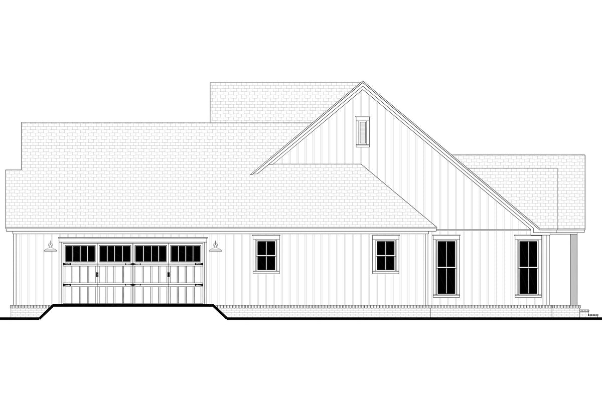 H7488-A Modern Farmhouse Right CAD, 4 Bed, 3.5 Bath | Applewood (2475-S) 