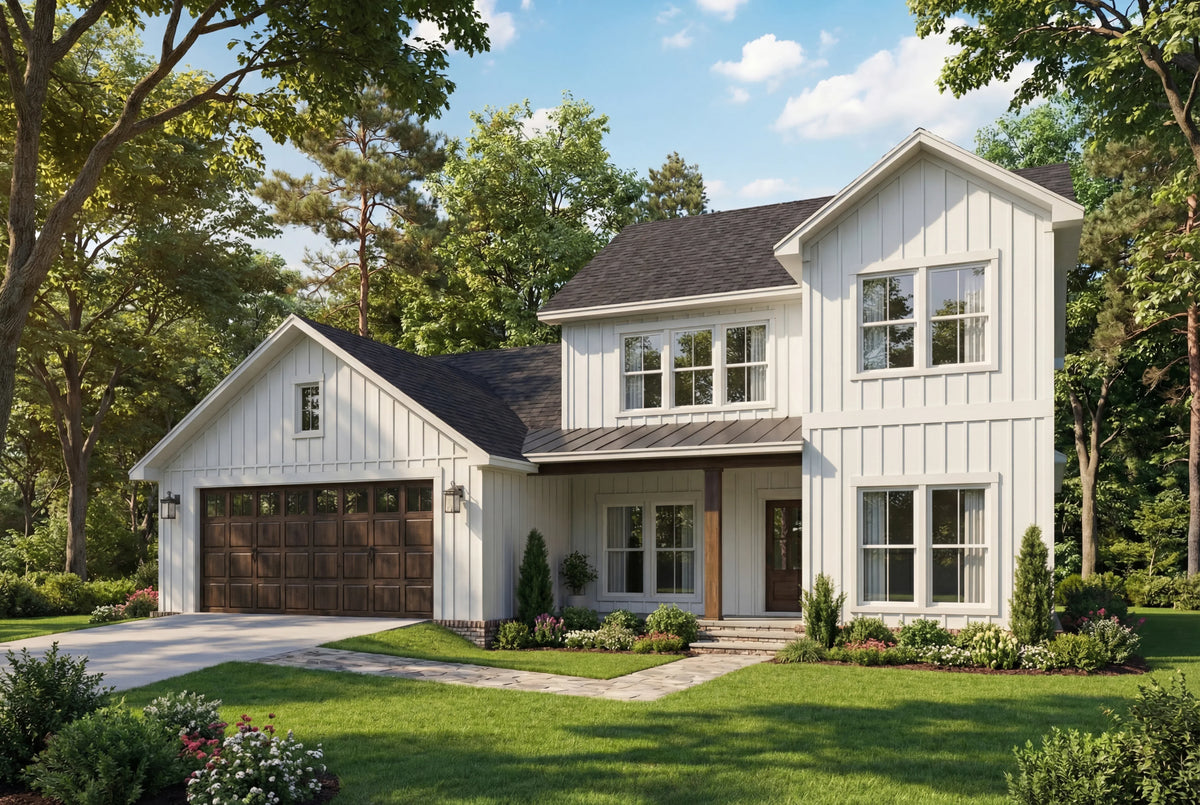 H7619-A Modern Farmhouse, 5 Bedrooms, 2.5 Bathrooms | Broadmoor Exterior