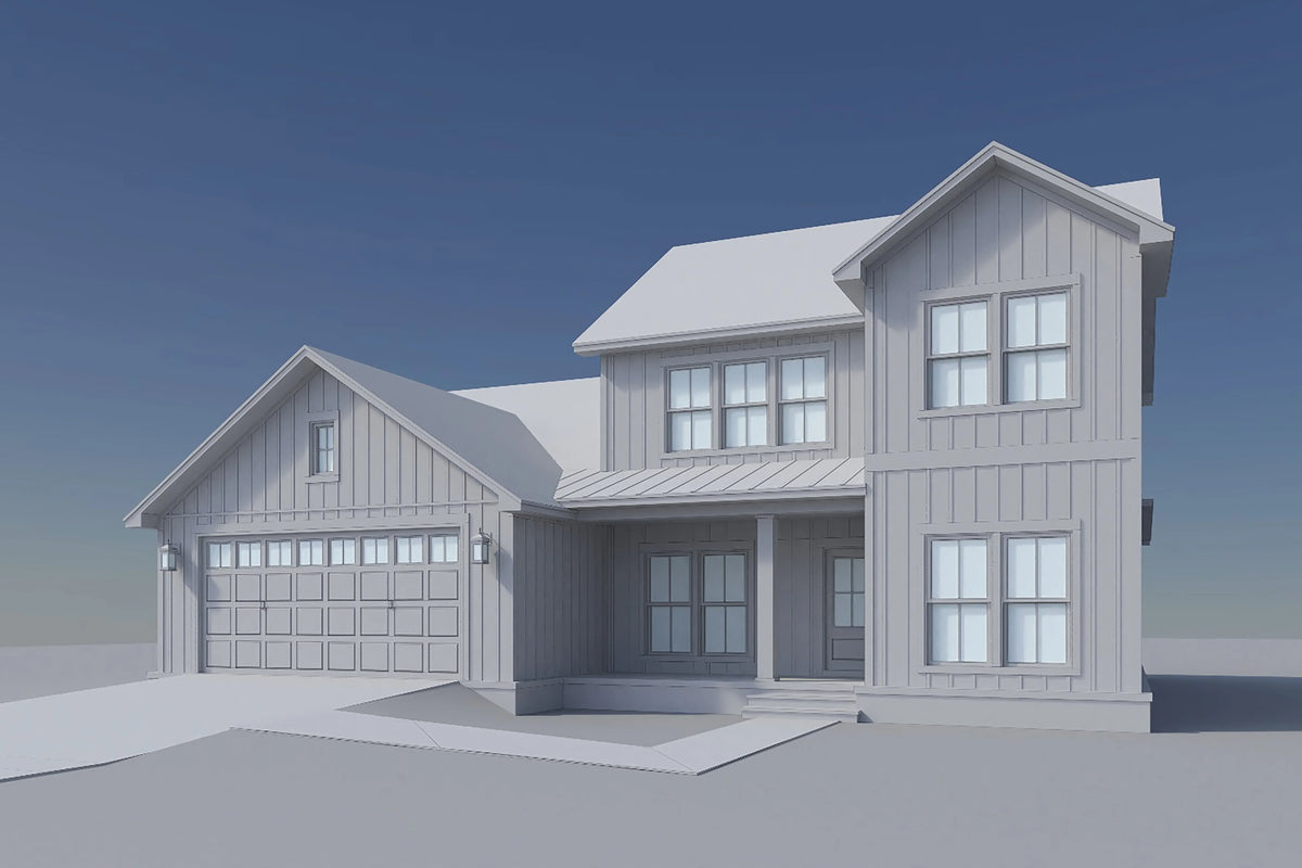 H7619-A Modern Farmhouse Grayscale 2, 5 Bedrooms, 2.5 Bathrooms | Broadmoor 