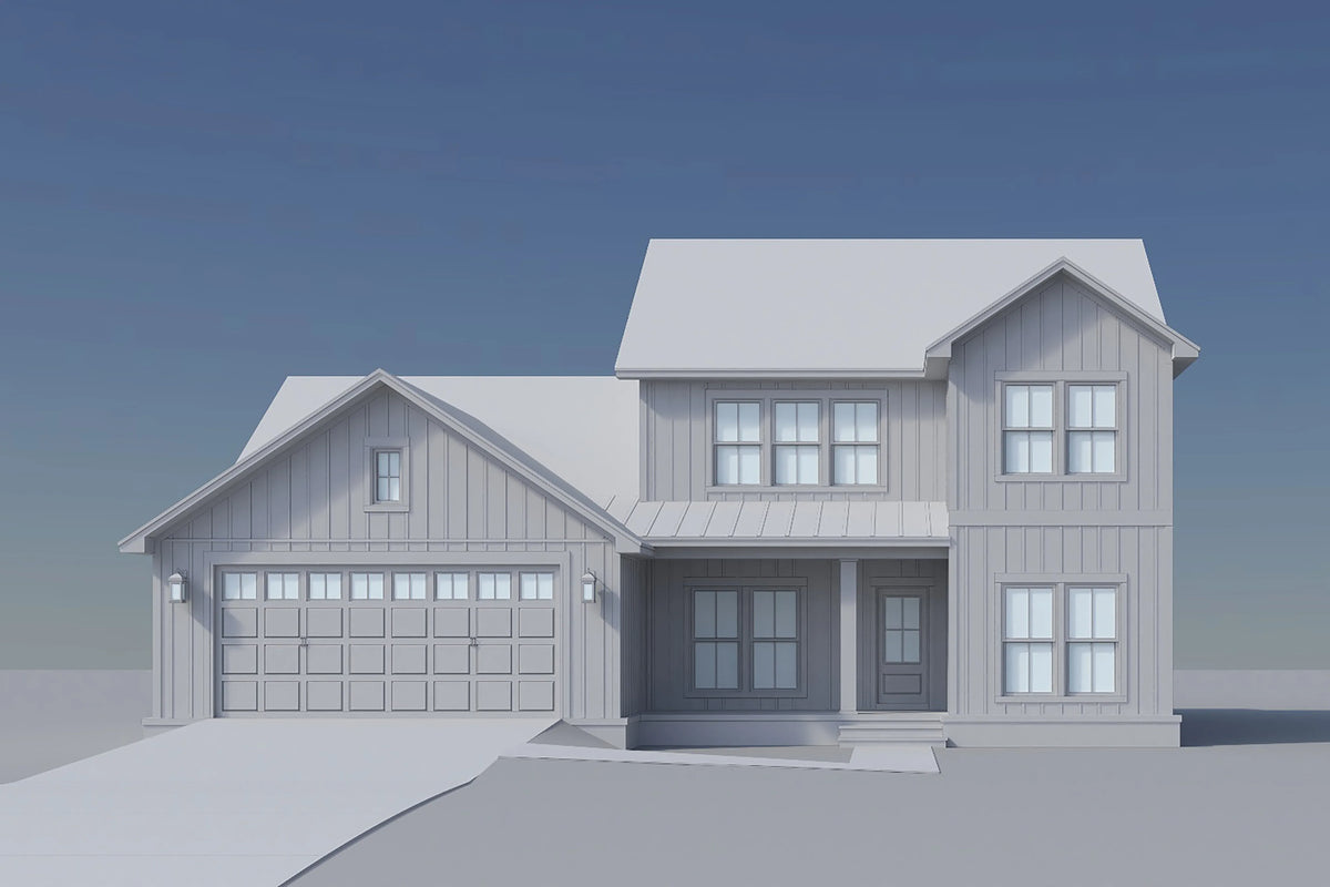 H7619-A Modern Farmhouse Grayscale 3, 5 Bedrooms, 2.5 Bathrooms | Broadmoor 