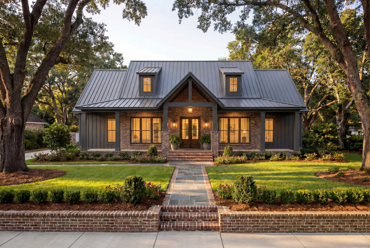 H7780-A Modern Farmhouse, 3 Bedrooms, 2.5 Bathrooms | Kirkland House Plan Exterior-2