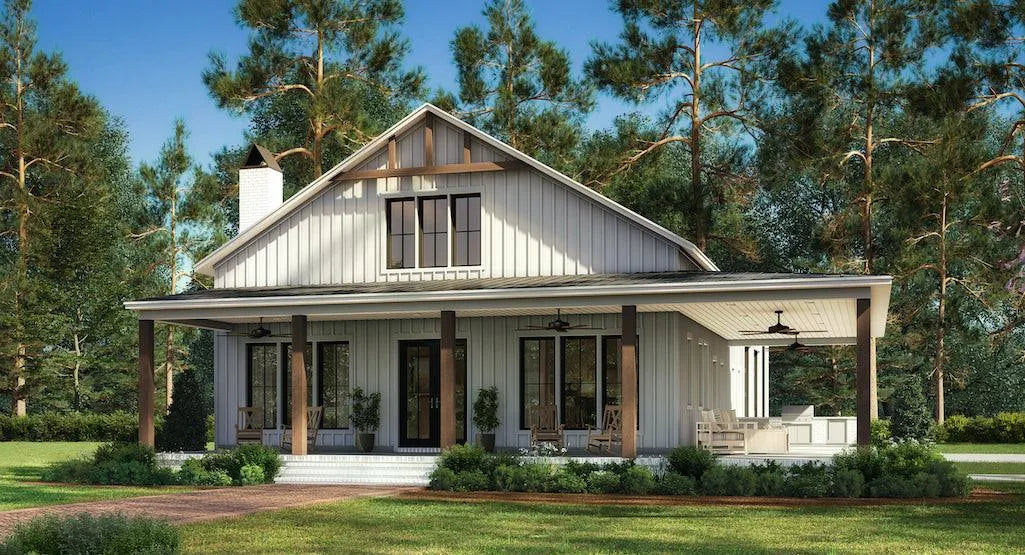 4 bedroom barndominium floor plan