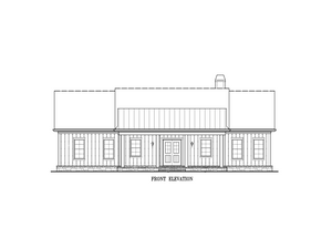 A7188-A Laurel Hill House Plan-Front Elevation