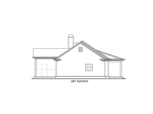 A7188-A Laurel Hill House Plan-Left-elevation