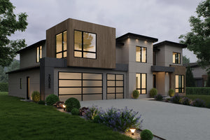 AC8172-A Modern House, 5 Bedrooms, 5.5 Bathrooms | 2025 Market St. House Plan Exterior-2