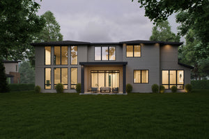 AC8172-A Modern House, 5 Bedrooms, 5.5 Bathrooms | 2025 Market St. House Plan Exterior-3