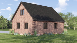 Country House Garage | 25114 House Plan Exterior-4