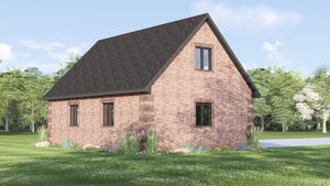 Country House Garage | 25114 House Plan Exterior-5