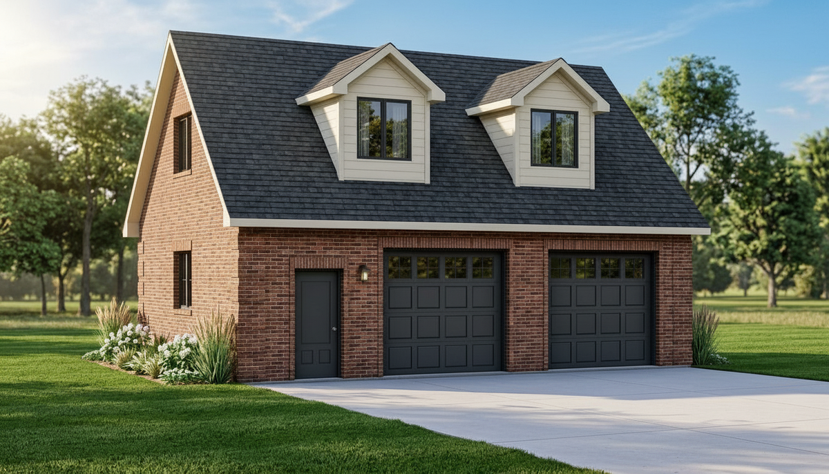 Country House Garage | 25114 House Plan Exterior