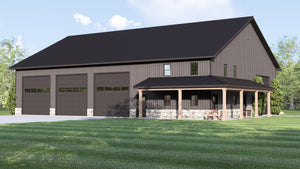 Barndominium House, 456 Sq Ft, 1 Bathroom | 25116 House Plan
