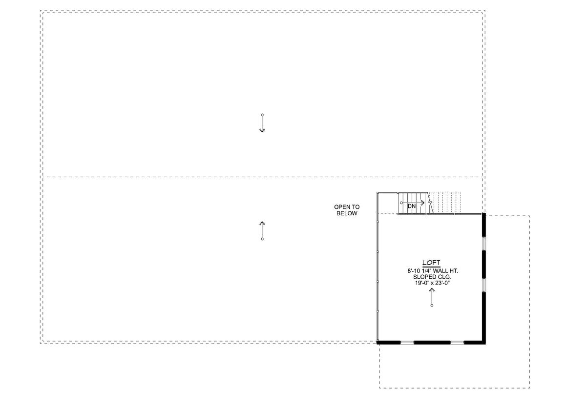Barndominium House, 456 Sq Ft, 1 Bathroom | 25116 House Plan