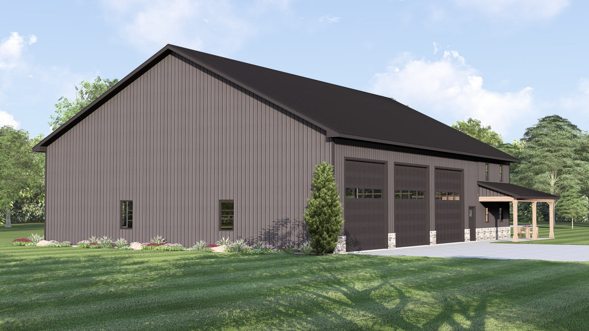 Barndominium House, 456 Sq Ft, 1 Bathroom | 25116 House Plan
