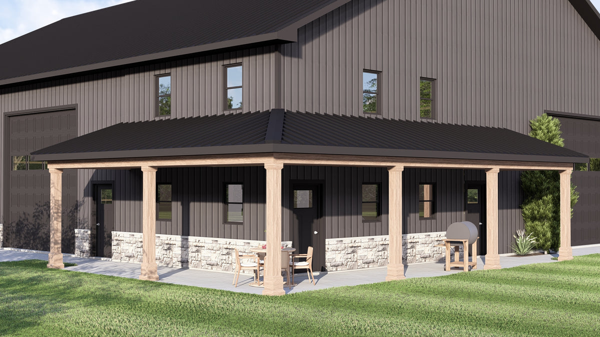 Barndominium House, 456 Sq Ft, 1 Bathroom | 25116 House Plan