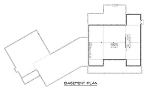 Q7470-A 25120 House Basement Floor Plan 4 Beds 3.5 Baths