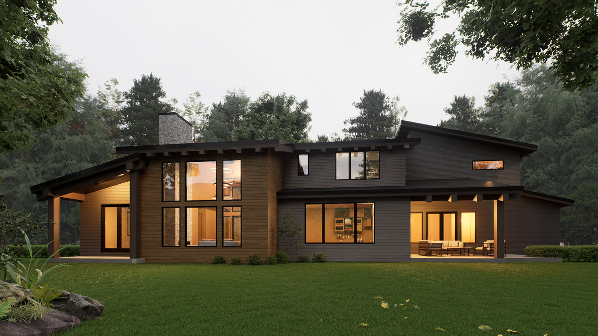 AC8178-A Contemporary House, 4 to 5 Bedrooms, 4 Bathrooms | Suncadia Cabin Exterior-4