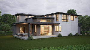AC8180-A Modern House, 5 Bedrooms, 4.5 Bathrooms | Dhingra Residence Exterior-3