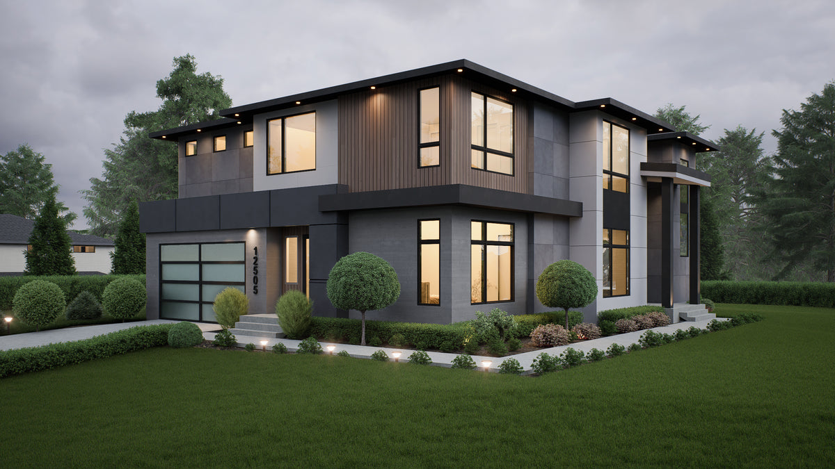AC8180-A Modern House, 5 Bedrooms, 4.5 Bathrooms | Dhingra Residence Exterior-4