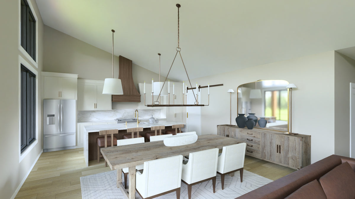 Q7491-A Modern House Kitchen, 2 Bed, 2 Bath | Plan 25181 